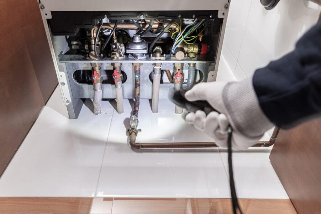 installing new oil boiler parts wexford